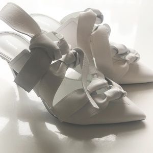 Proenza Schouler White Leather Mules BRAND NEW